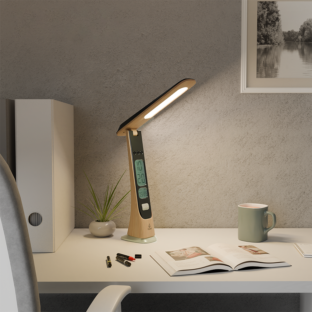 Buy iGear Desklite Pro Led Desk Lamp with Wooden Finish, Cool/Warm