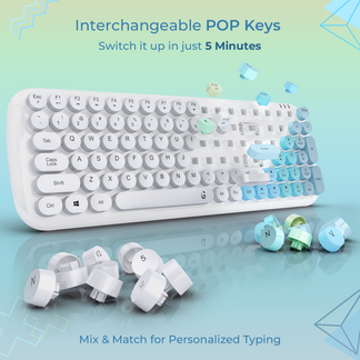Keybee Pro iGear Keybee Customizeable/POP Keys Wireless Keyboard – iGear World