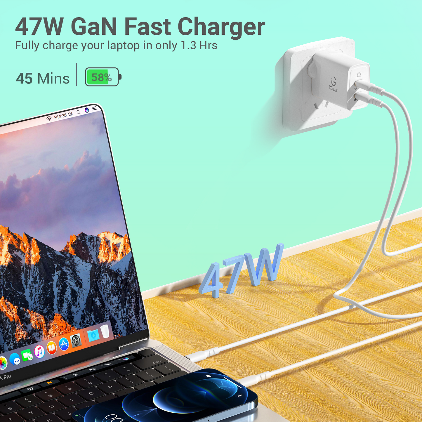 Core 47W GaN Charger
